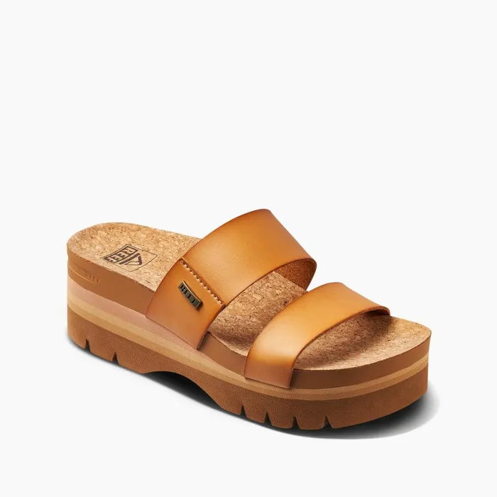 Women Reef Sandals Cushion Vista Higher Natural Women Reef Sandals Cushion Vista Higher Natural