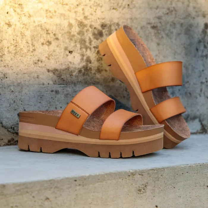 Women Reef Sandals Cushion Vista Higher Natural Women Reef Sandals Cushion Vista Higher Natural