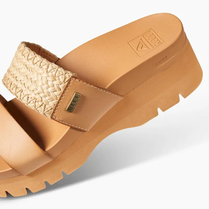 Women Reef Sandals Cushion Vista Higher Natural Raffia Women Reef Sandals Cushion Vista Higher Natural Raffia