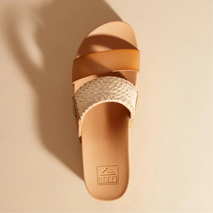Women Reef Sandals Cushion Vista Higher Natural Raffia Women Reef Sandals Cushion Vista Higher Natural Raffia