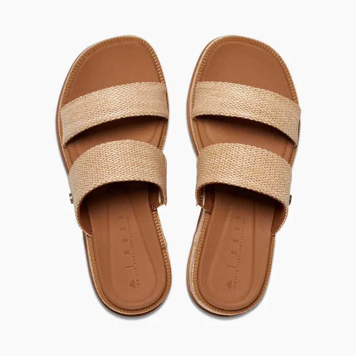 Women Reef Sandals Lofty Lux Hi Tan Raffia Women Reef Sandals Lofty Lux Hi Tan Raffia