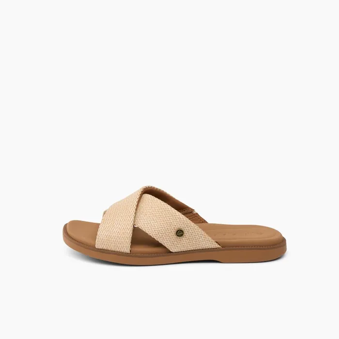 Women Reef Sandals Lofty Lux X Tan Raffia Women Reef Sandals Lofty Lux X Tan Raffia