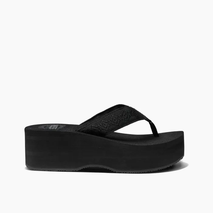 Women Reef Sandals Sandy Hi Black