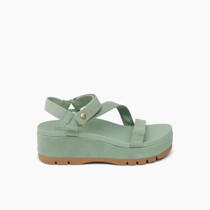 Women Reef Sandals Vista Higher Luna Frosty Suede