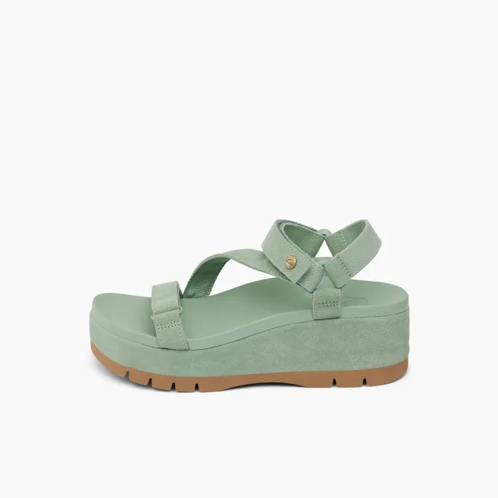 Women Reef Sandals Vista Higher Luna Frosty Suede Women Reef Sandals Vista Higher Luna Frosty Suede