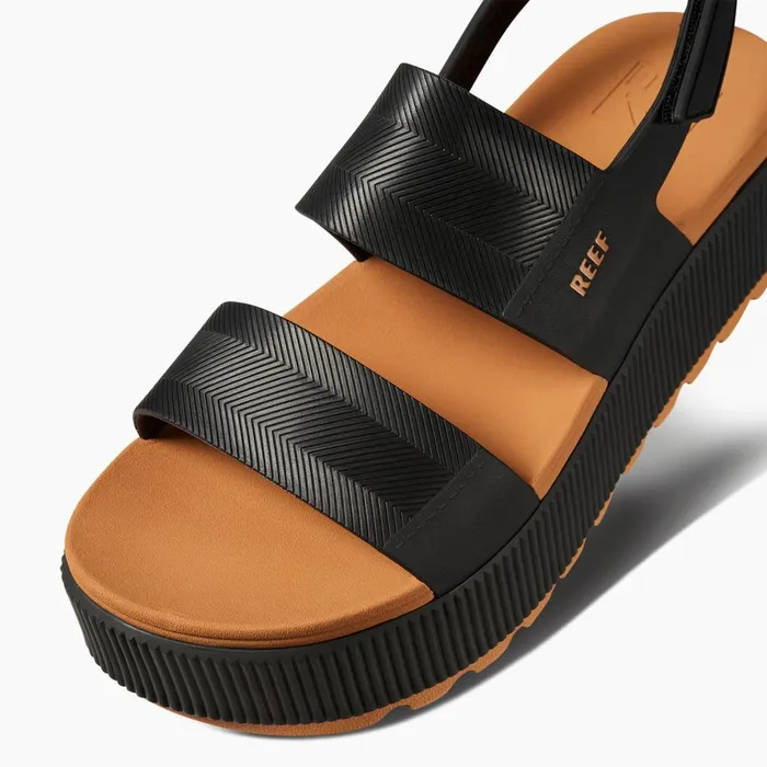 Women Reef Sandals Water Vista Higher Black Cognac Women Reef Sandals Water Vista Higher Black Cognac