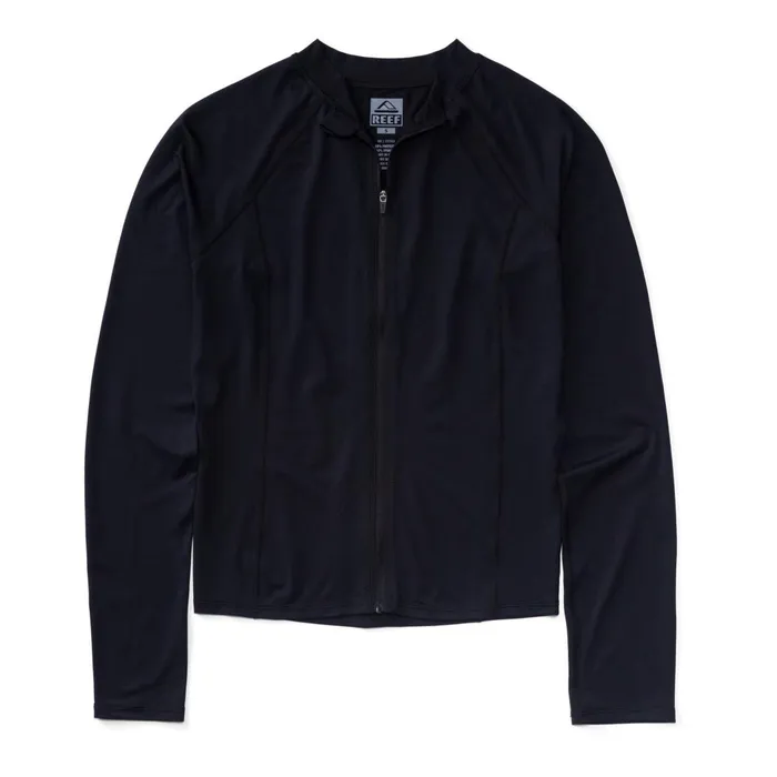 Women Reef Sets Crest Zip Up Long Sleeve Surf Shirt Upf 40 Caviar Women Reef Sets Crest Zip Up Long Sleeve Surf Shirt Upf 40 Caviar