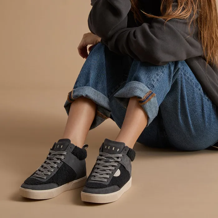 Women Reef Shoes Lay Day Hi Raven Cozy Women Reef Shoes Lay Day Hi Raven Cozy
