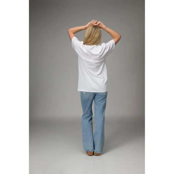 Women Reef TShirts Tanks and Dresses Estella Boyfriend Crew White