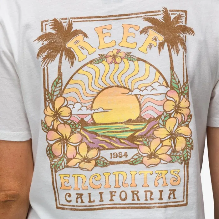 Women Reef TShirts Tanks and Dresses Super Crop Tee Marshmellow