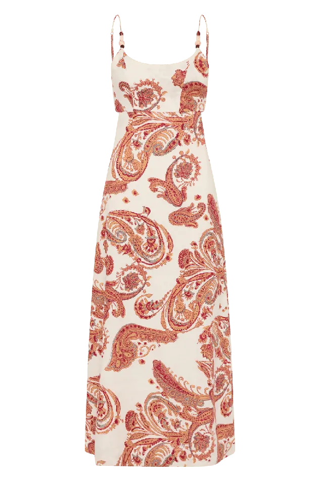Women Regina Midi Dress Alessia Paisley Faithfull The Brand Dresses Women Regina Midi Dress Alessia Paisley Faithfull The Brand Dresses
