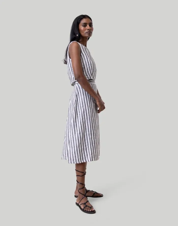 Women Reistor Overlap Midi Skirt White Madewell Skirts