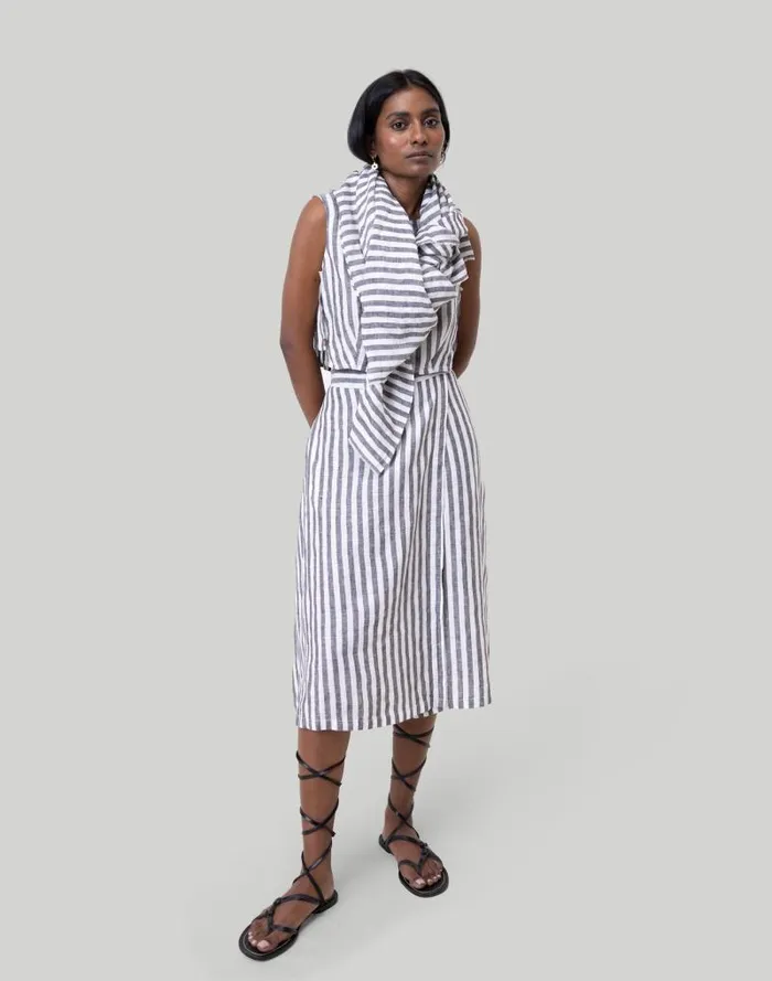 Women Reistor Overlap Midi Skirt White Madewell Skirts