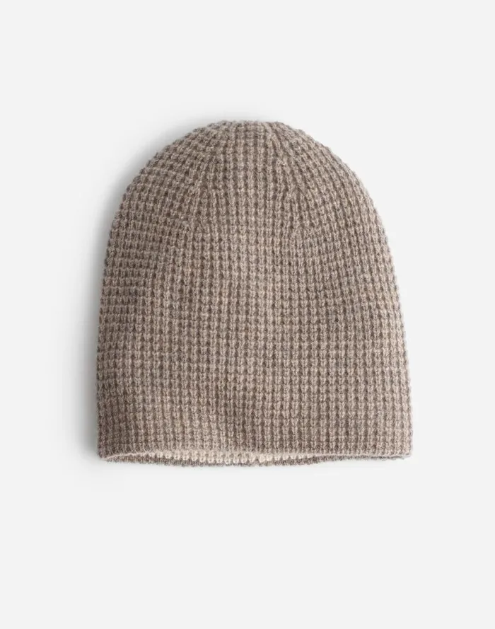 Women Reversible Beanie In SoftWool Granola Madewell Hats