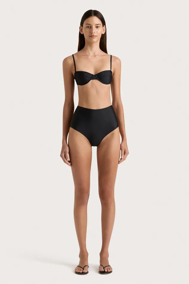Women Reyes Bikini Bottom Black Faithfull The Brand Swim