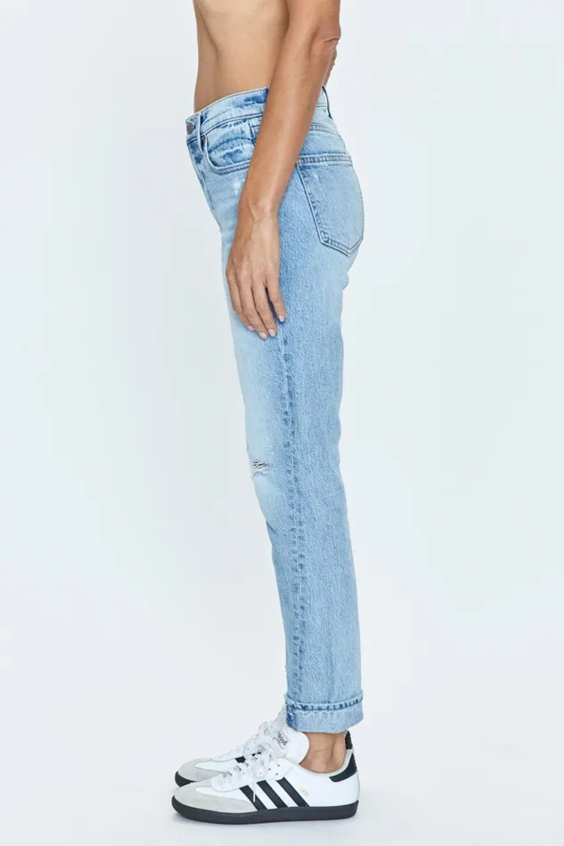 Women Riley Mid Rise Girlfriend Jean 8211 Normandy Vintage Pistola Denim Denim