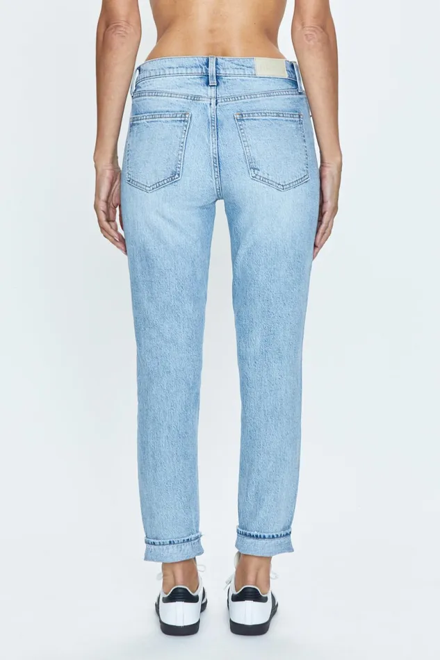 Women Riley Mid Rise Girlfriend Jean 8211 Normandy Vintage Pistola Denim Denim