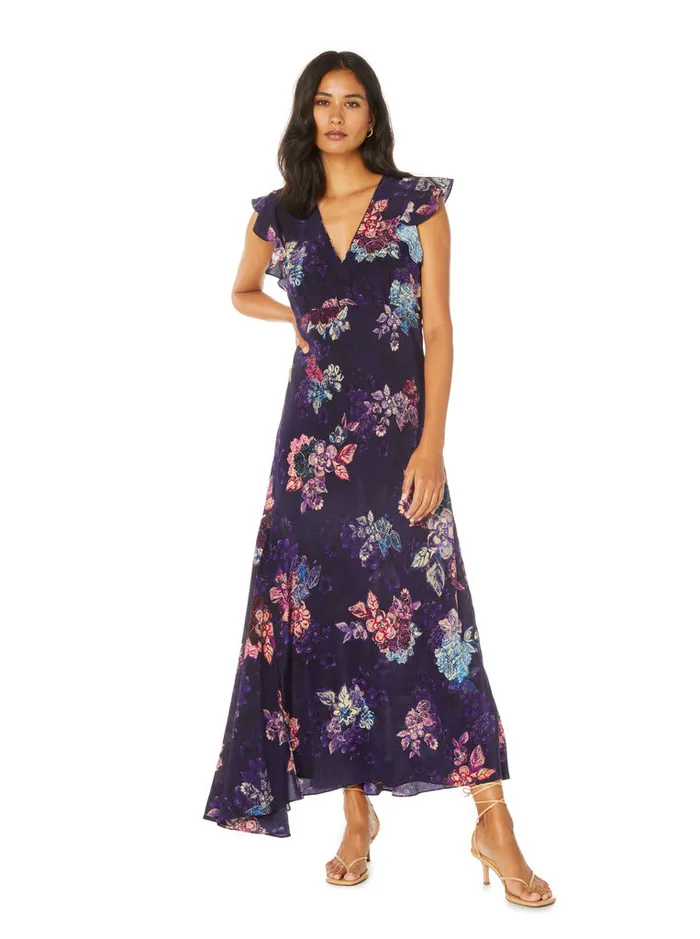 Women Robert Graham Dresses LEIGHTON DRESS DARK PURPLE