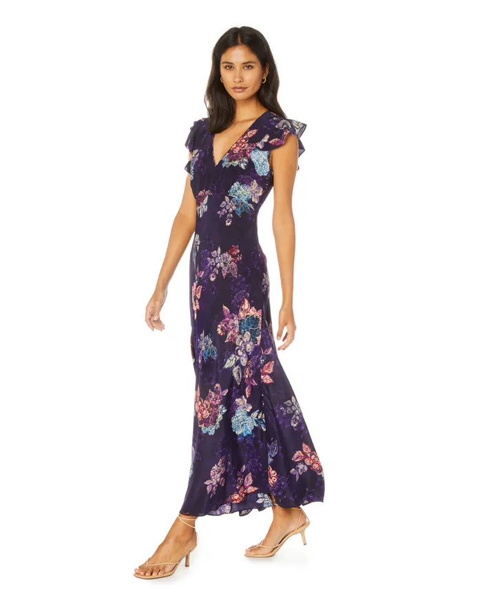 Women Robert Graham Dresses LEIGHTON DRESS DARK PURPLE