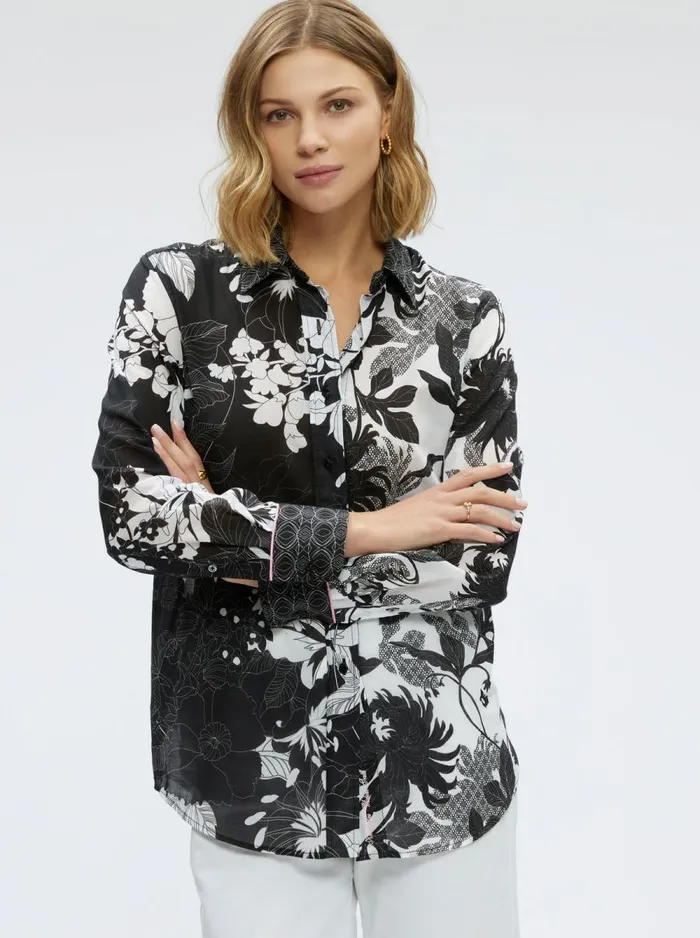 Women Robert Graham Tops CARRIE SHIRT BLACK