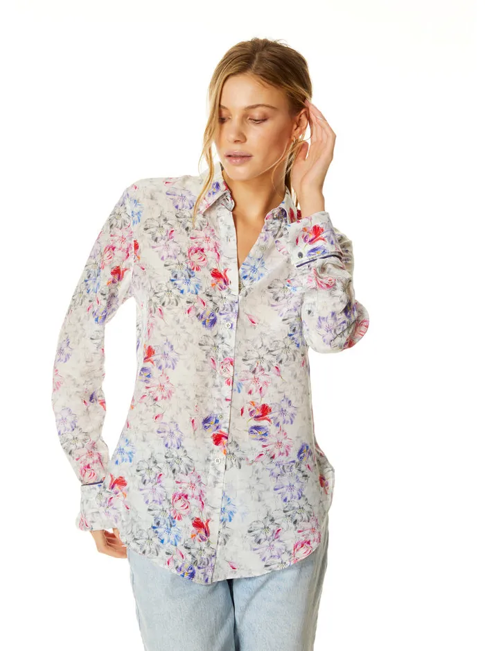 Women Robert Graham Tops GABRIELA SHIRT WHITE