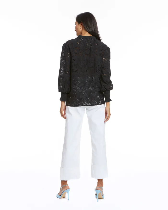 Women Robert Graham Tops JORDYN BLOUSE BLACK