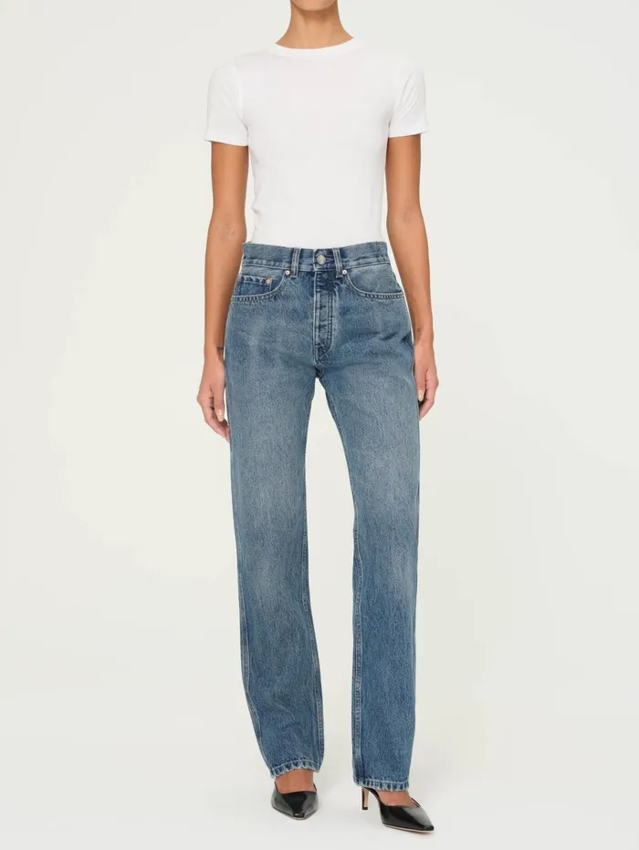 Women Romie Straight Mid Rise Jeans DL1961 Straight