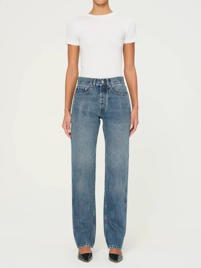 Women Romie Straight Mid Rise Jeans DL1961 Straight