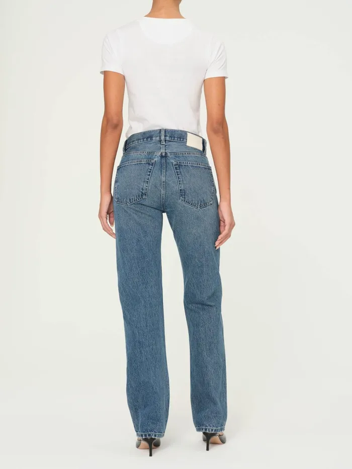 Women Romie Straight Mid Rise Jeans DL1961 Straight