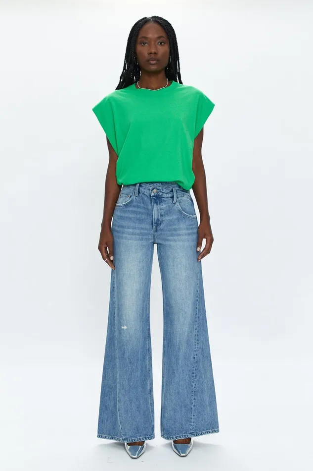 Women Ruby High Rise Palazzo W Crossover Jean 8211 Bell Vintage Pistola Denim Denim Women Ruby High Rise Palazzo W Crossover Jean 8211 Bell Vintage Pistola Denim Denim