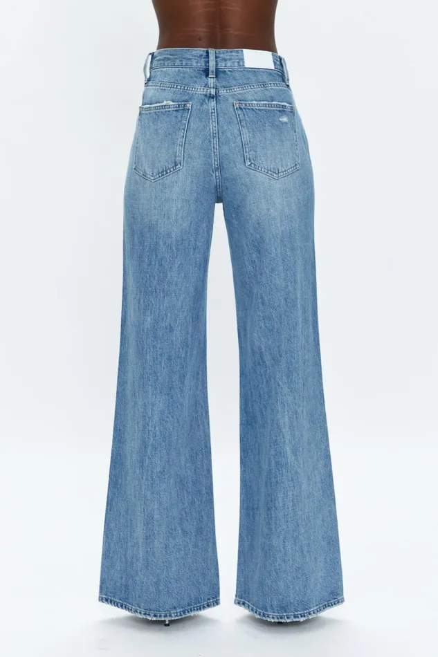 Women Ruby High Rise Palazzo W Crossover Jean 8211 Bell Vintage Pistola Denim Denim