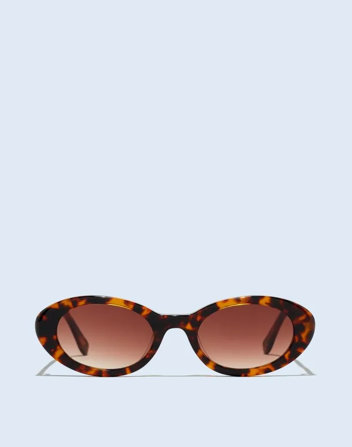 Women Russell Oval Sunglasses Afterglow Red Tort Madewell Sunglasses