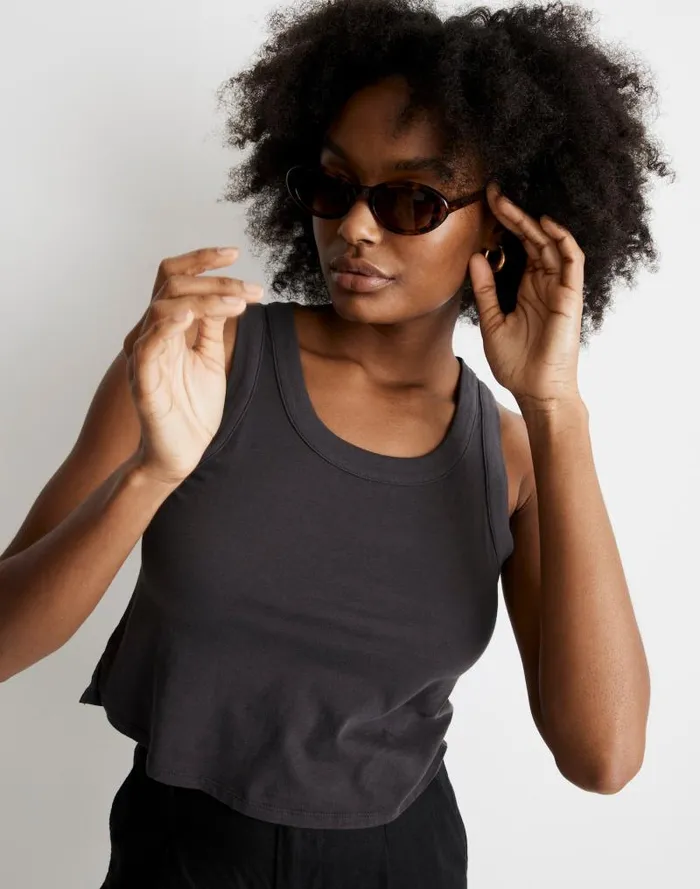 Women Russell Oval Sunglasses Afterglow Red Tort Madewell Sunglasses