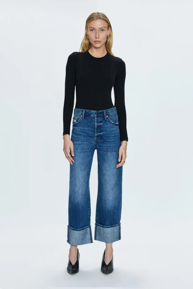 Women Ryder High Rise Cuffed Jean 8211 Fulton Pistola Denim Denim
