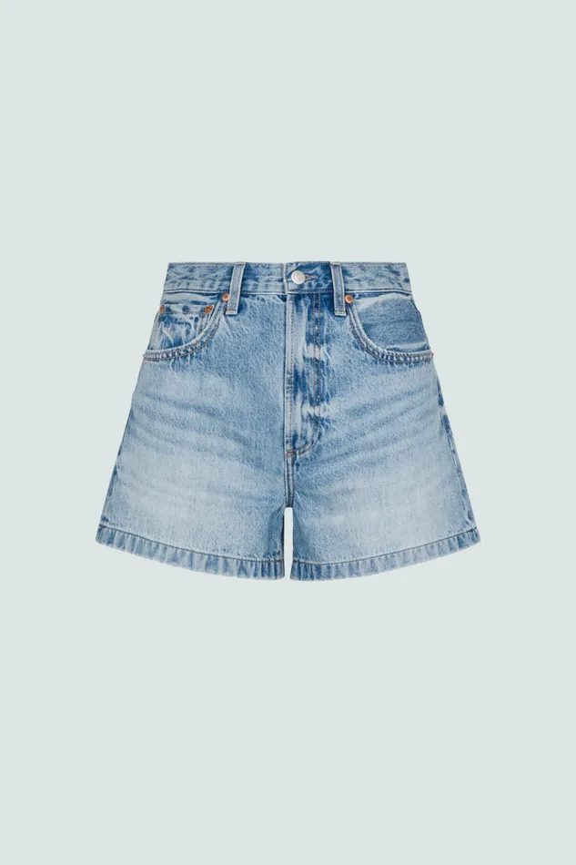Women Saige High Rise Short 8211 French Riviera Pistola Denim Shorts