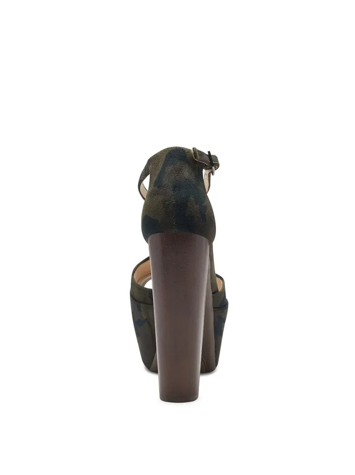 Women Sandals Jessica Simpson Dany TStrap Platform Sandal In Camo Camo Green