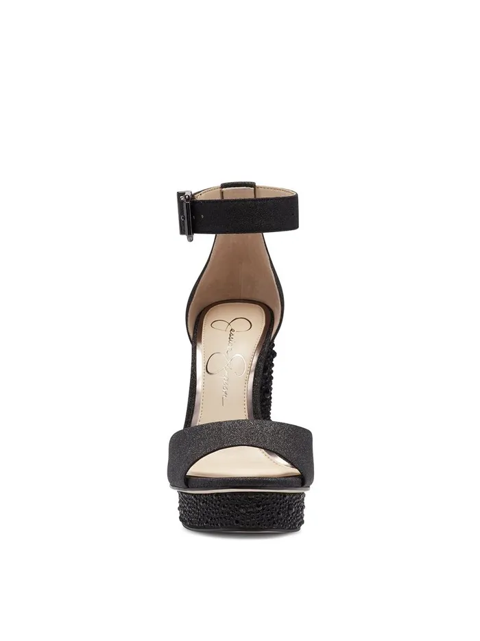 Women Sandals Jessica Simpson Everyn Platform Sandal In BlackSparkle Black Sparkle
