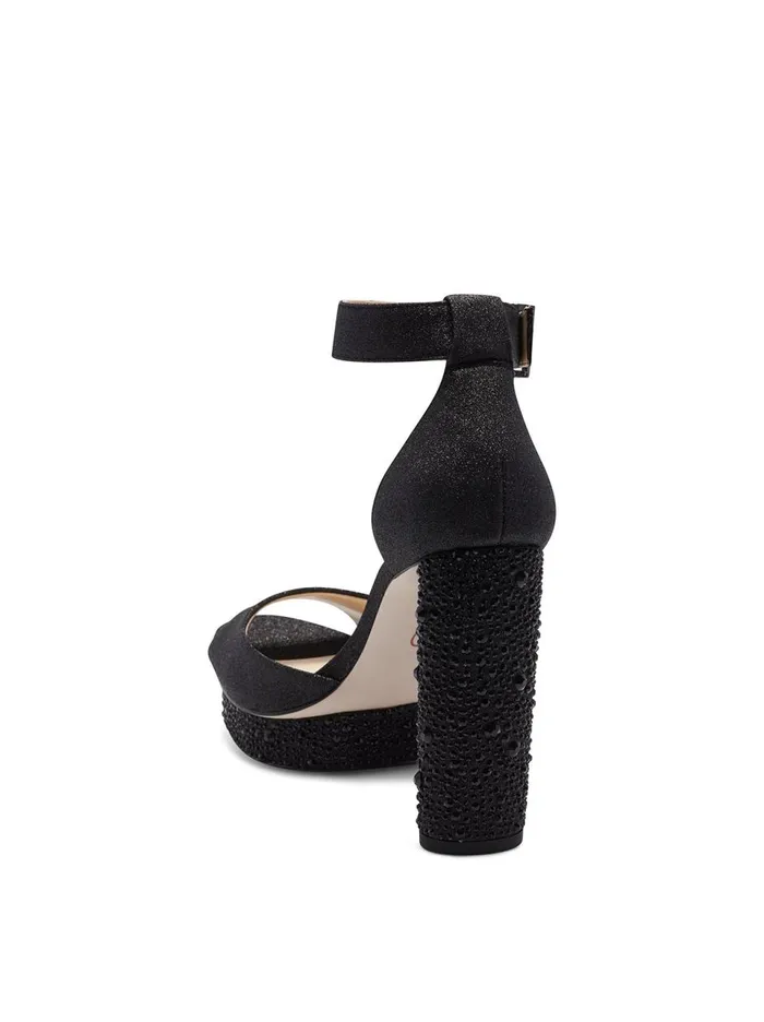 Women Sandals Jessica Simpson Everyn Platform Sandal In BlackSparkle Black Sparkle
