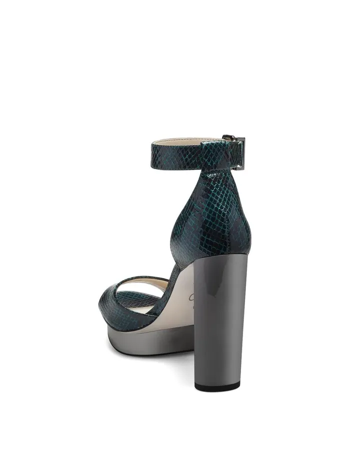 Women Sandals Jessica Simpson Everyn Platform Sandal In Rainforest Green Snake Rainforest Green Snake