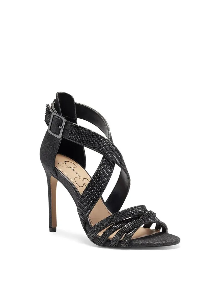 Women Sandals Jessica Simpson Mahley High Heel In Black Black
