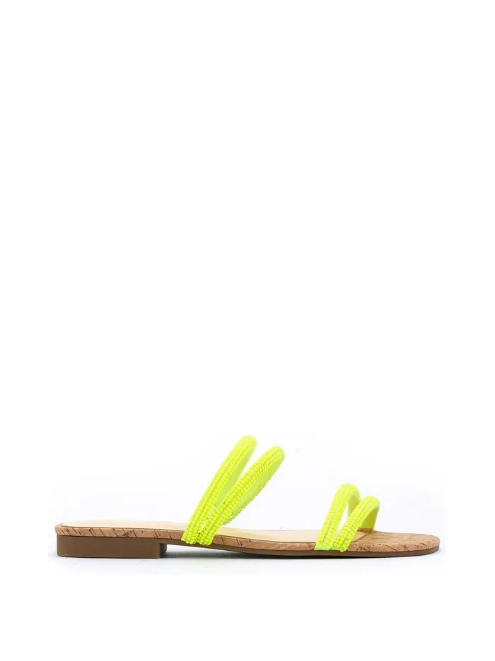 Women Sandals Jessica Simpson Raexe Slide In Neon Yellow Neon Yellow