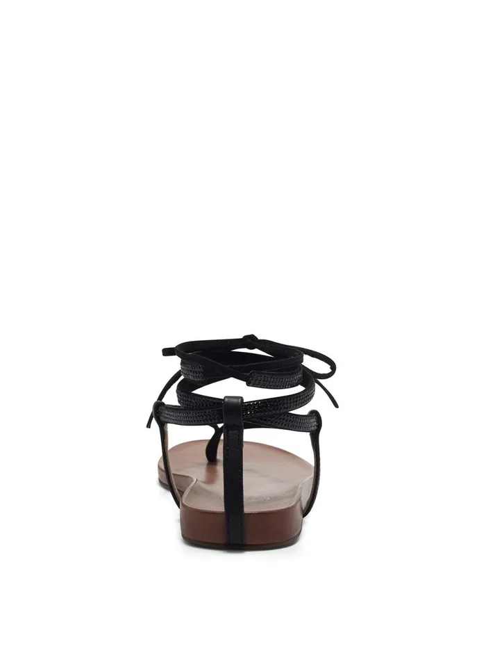 Women Sandals Jessica Simpson Tylia Thong Flat In Black Black