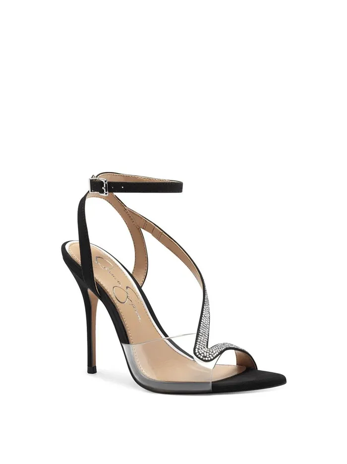 Women Sandals Jessica Simpson Whitley High Heel In Black Black