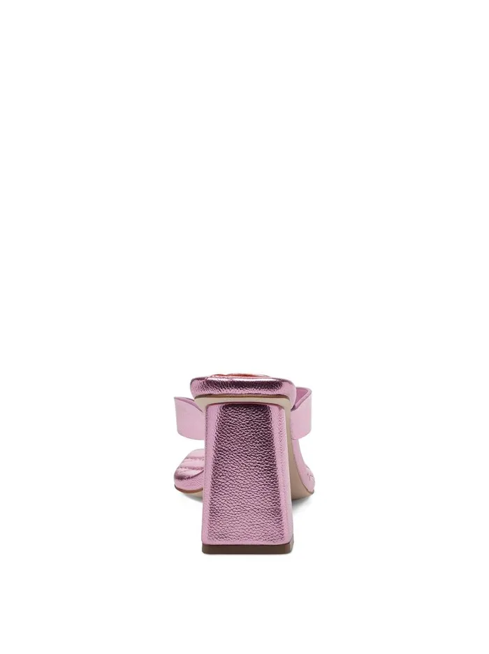 Women Sandals Jessica Simpson Zayde Thong Slide In Pink Metal Pink