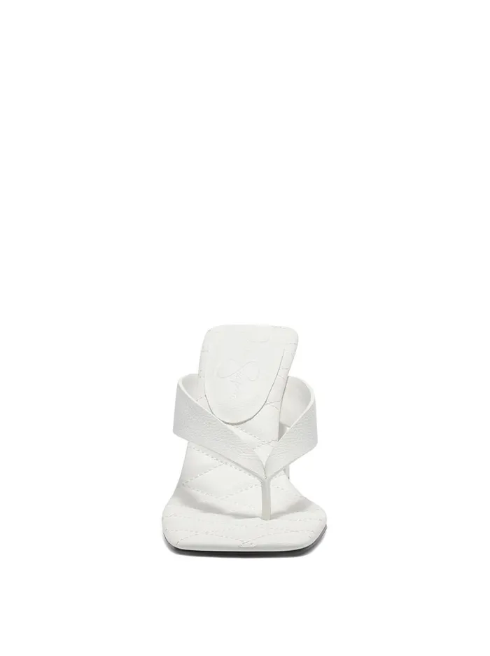 Women Sandals Jessica Simpson Zayde Thong Slide In White Bright White