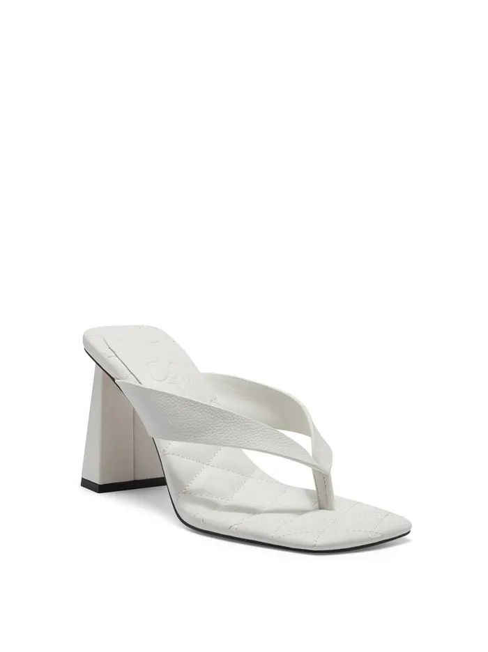 Women Sandals Jessica Simpson Zayde Thong Slide In White Bright White