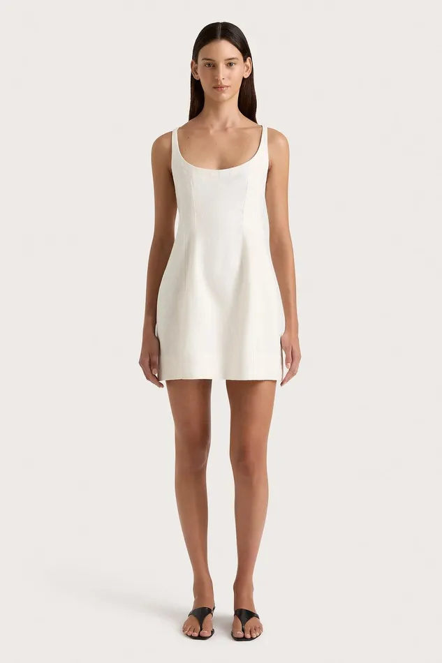 Women Sanne Mini Dress White Faithfull The Brand Dresses