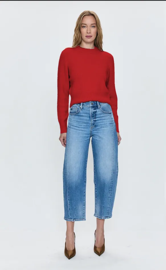 Women Sara Sweater 8211 Rouge Pistola Denim Sweaters and Knits