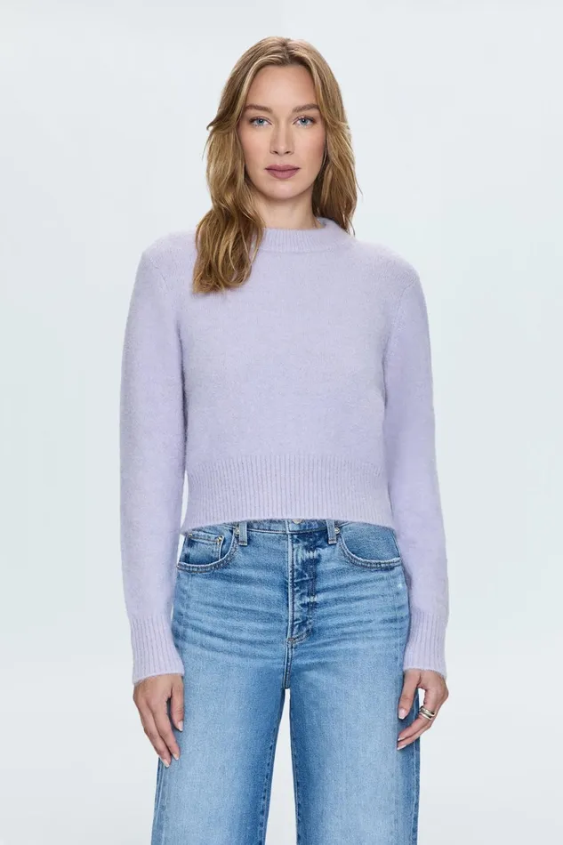 Women Sara Sweater 8211 Wisteria Pistola Denim Sweaters and Knits