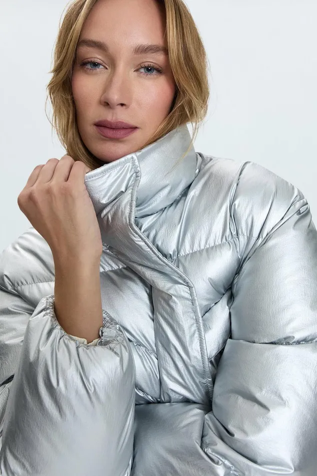 Women Sascha Puffer 8211 Disco Pistola Denim Jackets and Outerwear